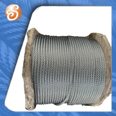 Cable de corda de filferro d’acer galvanitzat 8x25fi+iwrc