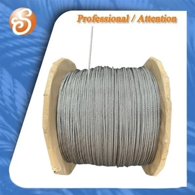 Cable d’acer elèctric de galavnized hot o elèctric 6x 7 6 x 19 6 x 12+7 fc
